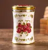 Porta palillos retro estilo europeo tapa giratoria caja de palillos creativa sala de estar hogar personalizado lindo cubo de palillos portátil