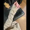 Chica de Deseo Puro con Pijama de Tirantes Acolchado para Mujer Otoño Nuevo Estampado de Dibujos Animados Cárdigan Pantalones Largos Ropa de Casa Conjunto de Tres Piezas