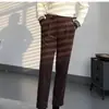 Calça de Terno de Veludo Cotelê Naples Masculina de Inverno, Estilo de Negócios Britânico Masculino, Caimento Fluido, Sem Amassar, Calça Longa de Corte Reto, Tendência