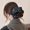 Goma para el pelo baja estilo coreano con borde rizado, cinta para el pelo de satén para mujer, sensación de alta gama, nuevo modelo 2026