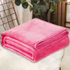 Manta lisa de franela, cálida para otoño e invierno, manta de forro polar de coral, adecuada para usar como manta de aire acondicionado, manta de picnic o calentador de piernas.