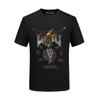 Nova Camiseta Masculina 2026 com Design de Coelho de Strass, Manga Curta Marca Tendência Verão Casual Peso Pesado Manga Meia-Manga Tamanho Grande Slim Fit