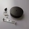 Acessórios de Iluminação DIY Placa de Teto Retangular Redonda Base Chassi de Lustre Ventosa Suporte de Lâmpada
