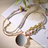 Nueva Cadena de Cuerda Colgante Xizang Estilo Chino Thangka Vida Pasada y Presente Colgante de Zorro de Nueve Colas Tridimensional Pintado a Mano Cadena de Suéter Adorno para Colgar en el Cuello