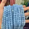 Suministrado Directamente por el Fabricante, Cuentas Sueltas y Redondas de Aguamarina Optimizadas, Artículos Populares de Venta Caliente, Accesorios para Joyería DIY, Productos Semi-Terminados