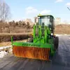 Máquina barredora de nieve de rodillo montada en vehículo para limpieza municipal de carreteras, máquina quitanieves de carretera, máquina barredora de nieve