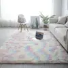 Tapete tingido em tie-dye, de seda e lã PV, best-seller transfronteiriço para sala de estar, sofá, escritório, quarto e cabeceira, direto do fabricante, personalizável