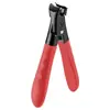 Cortador de Unhas Plano Aço Inoxidável Estilo Cruzado Anti-Salpicos Padrão Couro Tesoura de Unhas Manicure Ferramenta de Manicure Estilo Doméstico