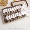 [Paquete de Tarjetas] Elegante Goma para el Pelo de Encaje Moda Diadema Fruncida para el Cabello Accesorio para el Cabello con Código de Barras para Niñas Cola de Caballo Alta Banda Elástica