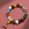Pulseira Bodhi de Dezoito Sementes do Monte Putuo Pulseira Feminina de Dezoito Sementes Bodhi Multitesouro Pulseira de Contas de Buda Bodhi de 18 Sementes Pulseira Amuleto para Homens