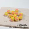 Cuentas Redondas Bicolores de Corazón de Puntos Versátil Joyería DIY Accesorios de Cuentas Sueltas Cadena para Teléfono Móvil Hecha a Mano Cadena de Cuentas Pulsera Cuentas