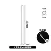 Pajitas de Vidrio Bebidas Té de Leche Pajita de Vidrio Pajita Delgada Pajita de Vidrio Gruesa de 6 mm Pajita de Vidrio Extendida de 10 cm