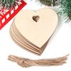 Colgante de Copo de Nieve de Madera para Fiesta Navideña con Cuerda de Cáñamo Modelo Creativo de Astilla de Madera Accesorios En Stock Decoración de Árbol de Navidad
