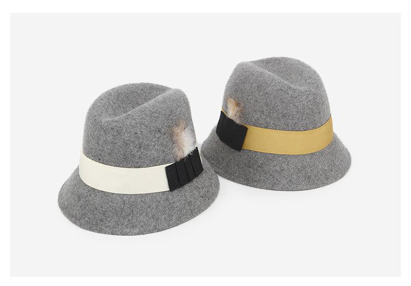 羽毛装饰礼帽_03