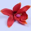Cabeça de Orquídea Cymbidium Simulada Cabeça de Orquídea Marfim Acessórios para Cabeça de Flor Simulada DIY Fotografia de Casamento Decoração de Natal Flor