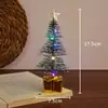 Luz noturna de árvore de Natal colorida para presente, vela eletrônica LED brilhante, luz de ambiente decorativa, presente de Natal para crianças