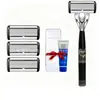 Nova Lâmina de 8 Camadas Navalha Manual para Barbear Navalha Masculina para Barbear Navalha para Barba Cabeça de Lâmina de Oito Camadas Suporte para Navalha