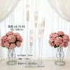 Accesorios de Boda Portavelas Acrílico Cristal Transparente Decoración Mesa Principal de Boda Guía de Pasillo Acrílico Decoración de Arreglo de Boda