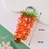 Llavero Colgante Creativo de Uva Acrílica Transparente, Correa para Teléfono de Uva de Cristal Fresca y Sencilla, Pequeño Regalo al por Mayor
