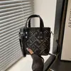 Bolso Cruzado de Hombro Único Casual y Moderno para Mujer 2025, Nuevo Estilo de Verano, Bolso Cubo de Moda Elegante y Sencillo