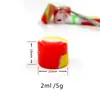 Explosões transfronteiriças caixa de pasta de cigarro de silicone de 2ml dispensador portátil de óleo de cigarro pote de fumar de silicone de grau alimentício atacado