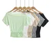 Camiseta de Encaje Patchwork de Encaje Puro Estilo Francés de Un Hombro Modelo Nuevo Verano 2026 con Hermoso Diseño de Hombro y Cintura, Top Corto