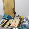 Materiais para Flores de Veludo DIY, Ferramentas para Iniciantes, Tábua de Rolagem de Filamento de Madeira Sólida, Escova de Cerdas de Javali, Grampos, Tesoura para Engrossar e Pontuar, Recozimento (Padrão)