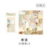 Yanji Village Garden Series Combinação Luz Retro Material Papel Diário Mão Conta Decoração Fundo Colagem 60