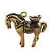 Llavero Colgante de Caballo Retro de Cobre Puro Nuevo Latón Tesoro Inmediatamente Colgante para Coche