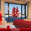 Accesorios de Decoración para Habitación de Boda, Pegatinas Especiales de Boda con el Personaje "" para Toda la Casa, Pegatinas para Ventana y Puerta de Compromiso con el Personaje ""