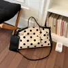 Bolsa de Gran Capacidad para Mujer 2026 Nueva Moda Bolso Tote de Lunares para el Trabajo y los Viajes Diarios, Bolso de Hombro Casual Elegante y Personalizado