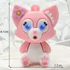 Pingente de Desenho Animado Linabell Raposa Fofa Caixa Surpresa Brinquedo Caixa Surpresa Linabell Chaveiro de Carro