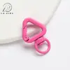 Spray Pendurado Pintado Triângulo Fivela de Mola Triângulo Cinto de Cauda Acessório Pingente Liga DIY Chaveiro Bolsa Fivela Pendurada