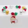 Europa y Estados Unidos Pulsera Caliente Navideña Transfronteriza Pulsera Festiva de Papá Noel Pulsera de Copo de Nieve Campana Alce Pulsera Elástica
