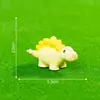 Novo produto transfronteiriço: Mini paisagem de terrário de musgo, pequeno dinossauro criativo, Tiranossauro Rex, decoração de chaveiro DIY, pequeno ornamento