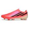 Zapatos de fútbol F50 para la Copa del Mundo transfronterizos, sin cordones TF con tacos largos, AG con tacos cortos para hombres y mujeres, zapatos de entrenamiento TF para estudiantes y adolescentes