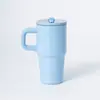 Copo Térmico de Aço Inoxidável Transfronteiriço Novo Produto Grande Capacidade 20oz Copo de Gelo com Alça e Canudo Copo de Água de Alto Valor Atacado