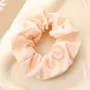 Goma para el pelo de color liso de alta gama para verano, cinta para el pelo dulce y versátil de tela, accesorio para el pelo, flor para el pelo de chica dulce
