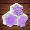Guantes de Copo de Nieve DIY Combinación Molde de Silicona Hecho a Mano Molde para Pastel Plegable Molde para Pastel Plegable Herramienta Plegable Otro Sin Silicona