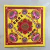 Papel de Quema Impreso a Color por Ambos Lados para Riqueza, Paz y Bendiciones, Dinero Dorado y Plateado, Origami Hecho a Mano para Rituales y Suministros Funerarios, Cabeza de Perro Dorada