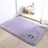 Tapete de Chão para Banheiro de Cor Sólida Simples, Tapete Espesso Absorvente de Água em Faux Cashmere, Atacado Transfronteiriço, Tapete para Pés Antiderrapante Especificamente para Banheiros