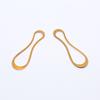 Nuevo brazalete de venta caliente, clip para la oreja, colgante, accesorios para collar, accesorios de joyería de cobre DIY, pieza ovalada con corte de agujero central y forma de 8
