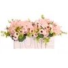 Planta de Dahlia Artificial en Maceta Margarita Decorativa Flor Decorativa Año Nuevo Exhibición para el Hogar Boda Adornos de Decoración para Bodas