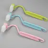 Cepillo para Inodoro de Mango Largo para Limpiar Esquinas, Cepillo Extendido para Limpieza de Baños, Cepillo de Plástico para Limpiar Huecos Curvos y Lados Interiores