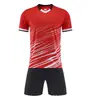 Novos Uniformes de Futebol Personalizados Mais Vendidos, Mesmo Estilo para Adultos e Crianças, Camisas de Treino para Competições Esportivas, Secagem Rápida Respiráveis de Manga Curta