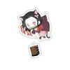 Merchandising de Anime Demon Slayer Llavero Acrílico Soporte Transparente de Doble Cara Colgante Decoración Zenitsu