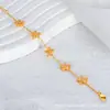 Pulsera Dazzling Starry Sky de Cinco Flores Transfronteriza de Fábrica, Joyería de Oro Completamente Diamantada, Moda al por Mayor Directamente de Fábrica