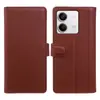 Adequado para Capa Flip de Couro Genuíno para Redmi K70/K60/Note15/13/12, Capa de Celular com Porta-Cartões Carteira