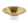 Plato de Frutas de Metal con Base de Vidrio Adornos Modelo de Habitación Hogar Mesa de Café Mesa de Restaurante Adornos Redondos para Frutas