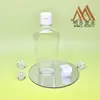 Botella PET plana oblonga personalizada de 240 ml se puede emparejar con varios estilos de tapas, botella multiusos, botella cosmética
